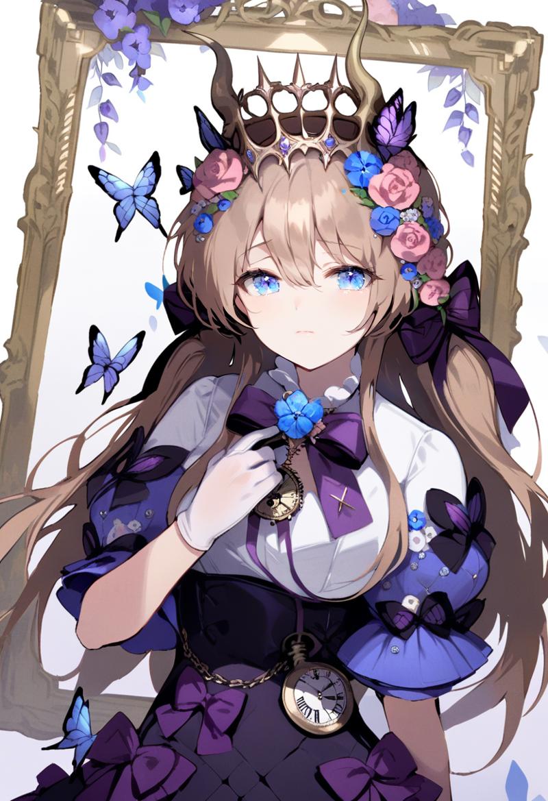 01106-3143901941-masterpiece, best quality,_lora_OH4XL_ANI31_lokr_V4312_0.95_1girl, solo, flower, hair ornament, long hair, bow, hair flower, pur.png